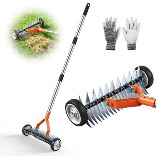 Garden rolling lawn scarifier - garden,