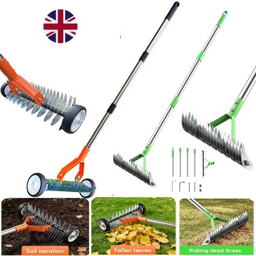 Lawn rolling aerator scarifier - aerator,