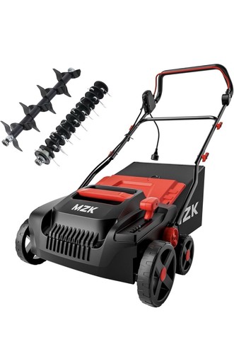Lawn scarifier and aerator - and,
