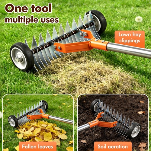 Lawn aerator scarifier - aerator,